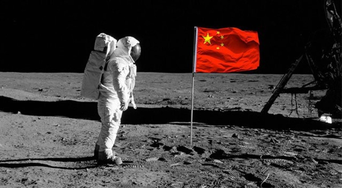 China también ya marcó territorio: tiene su bandera en la Luna