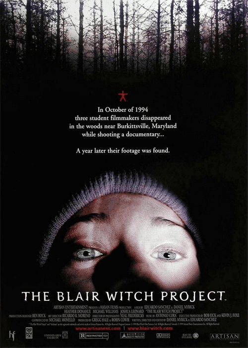 El proyecto de la Bruja de Blair (1999, Daniel Myrick y Eduardo Sánchez)