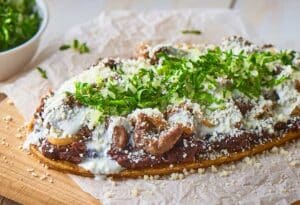 huarache de bistec virgo