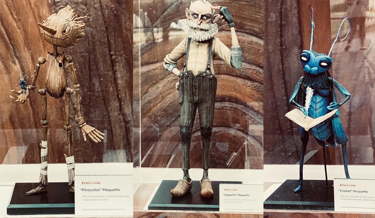 Marionetas de Pinocho de Del Toro salen de la pantalla ¡Mira la expo! 