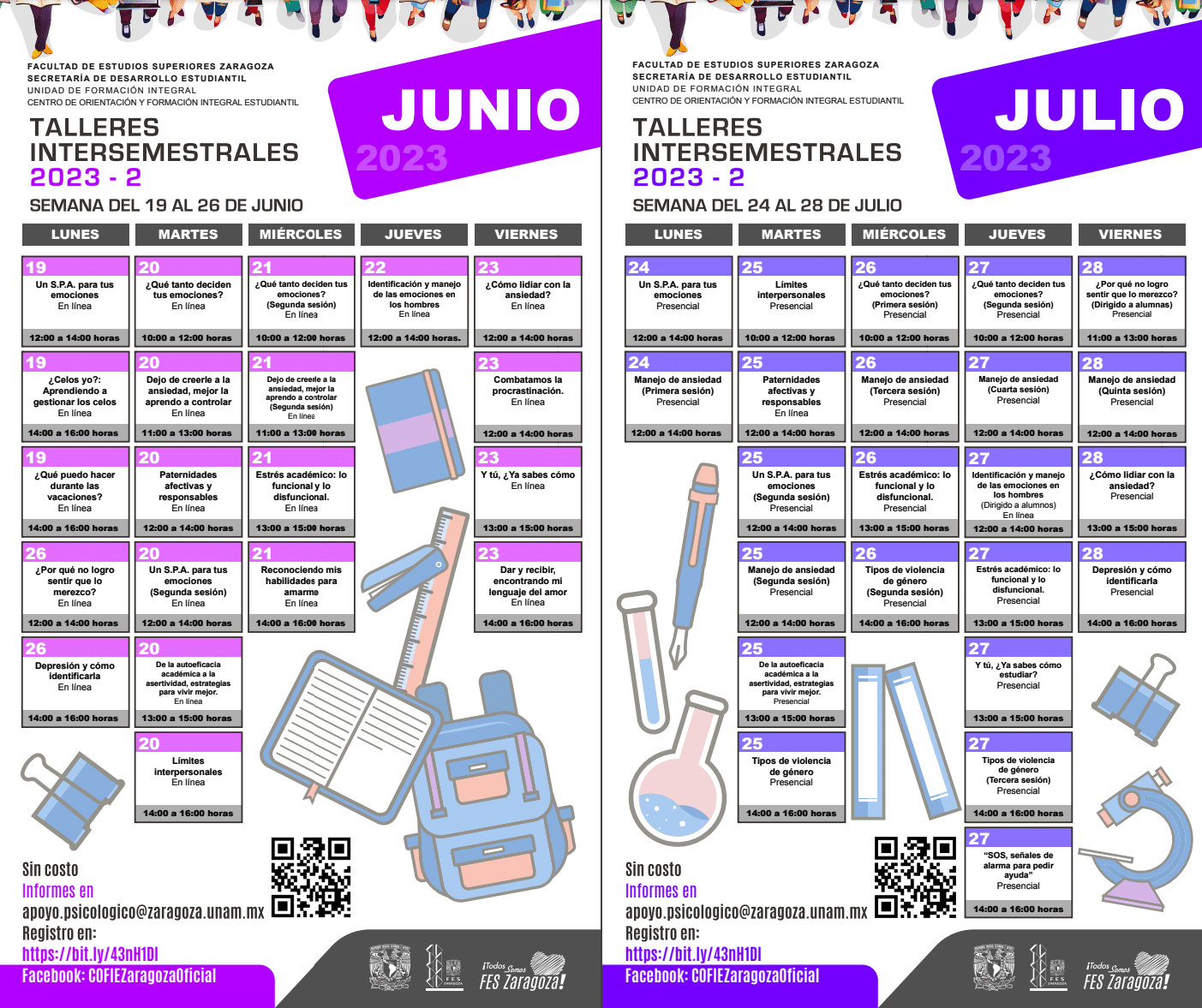 Intersemestrales FES Zaragoza