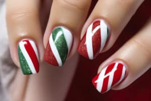 5 diseños de uñas navideñas que puedes hacer fácilmente