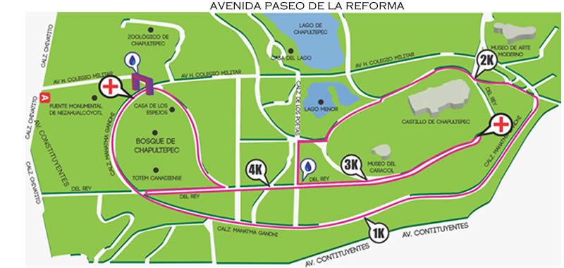 Ruta Carrera Ajolotito 5 km