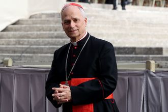 Papa León XIV, como cardenal