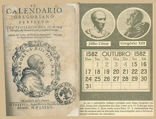 Calendario Gregoriano 1852, año en que cambió a ser calendario romano
