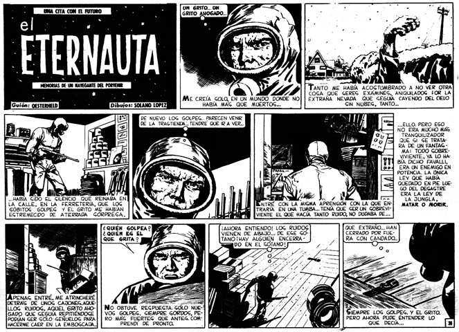 Páginas de historieta de Eternauta