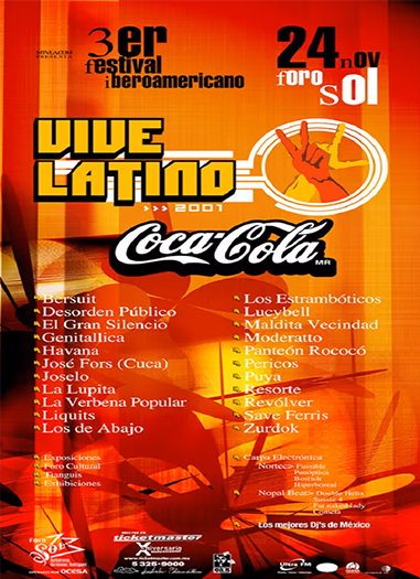 Festival Vive Latino 2001