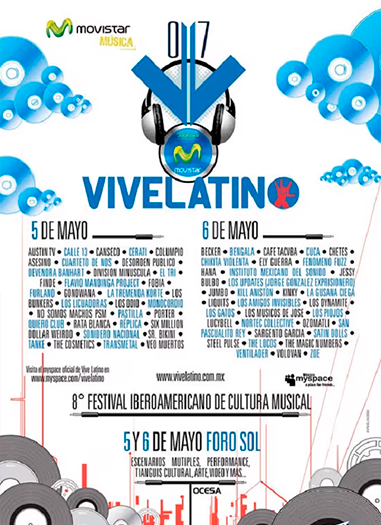 Festival Vive Latino cartel 2007