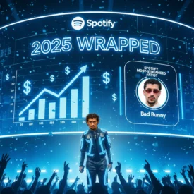 ¿Cuánto ganó Bad Bunny en Spotify al ser  el artista más escuchado de 2025?