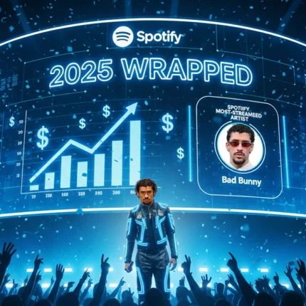 ¿Cuánto ganó Bad Bunny en Spotify al ser  el artista más escuchado de 2025?