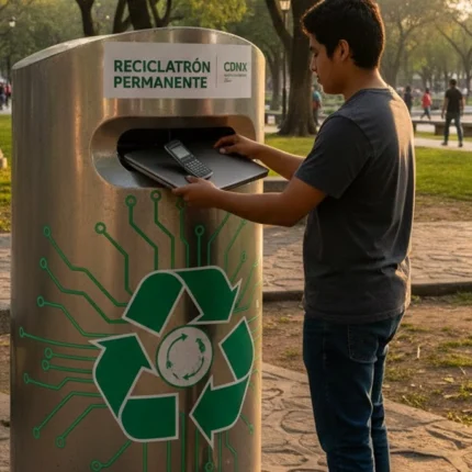 ¿Basura electrónica? El nuevo Reciclatrón permanente de la CDMX es la solución