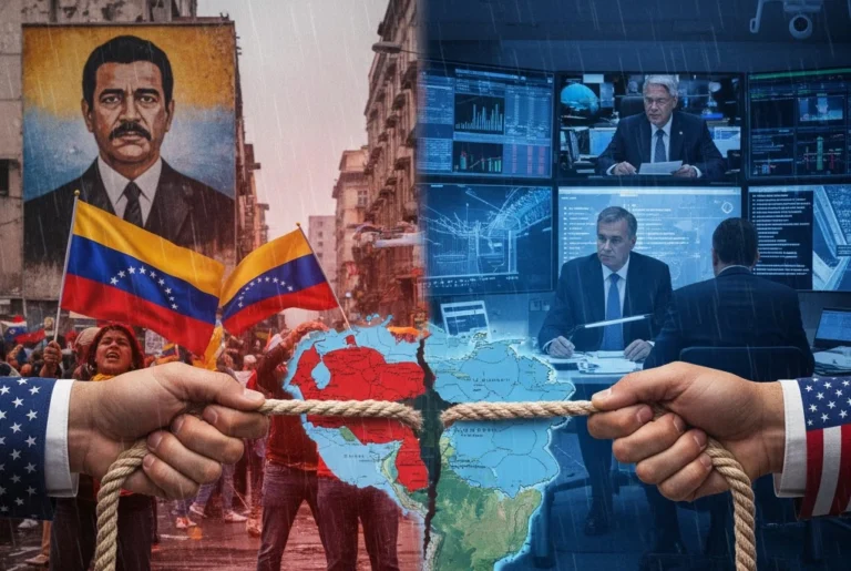 imagen alusiva sobre el conflicto entre Venezuela y Estados Unidos