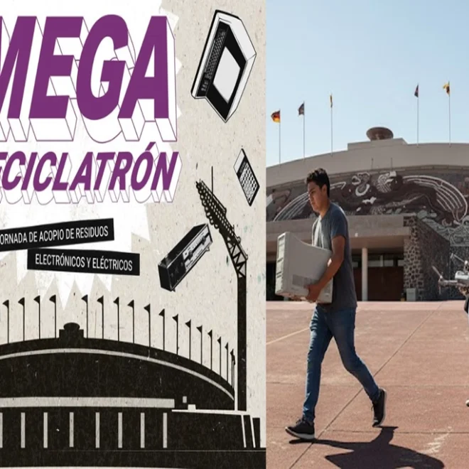 ¡Recicla tus aparatos electrónicos en el Mega Reciclatrón en Ciudad Universitaria!