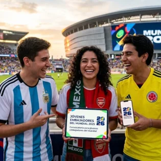 Convocatoria para jóvenes embajadores del mundial: ¿Cómo ganar dinero y vivir el Mundial 2026?