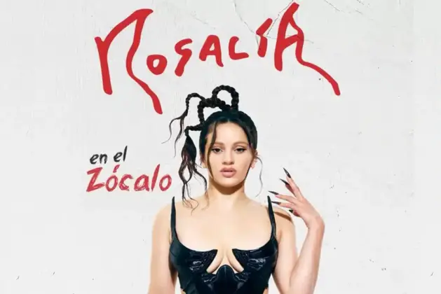 Rosalía en el Zócalo de la CDMX